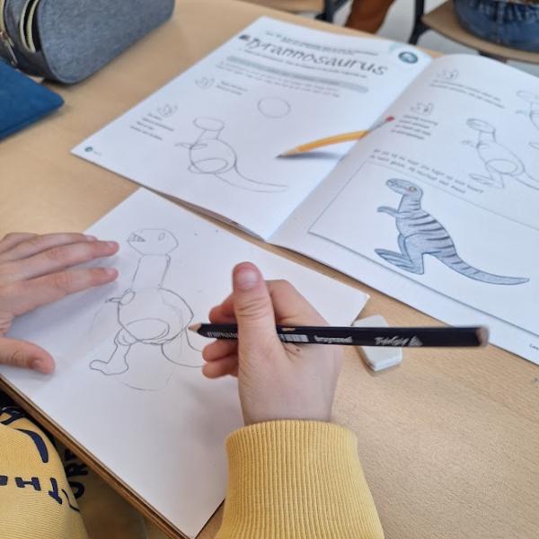 Stappenplan volgen Dino of vlinder met stappenplan