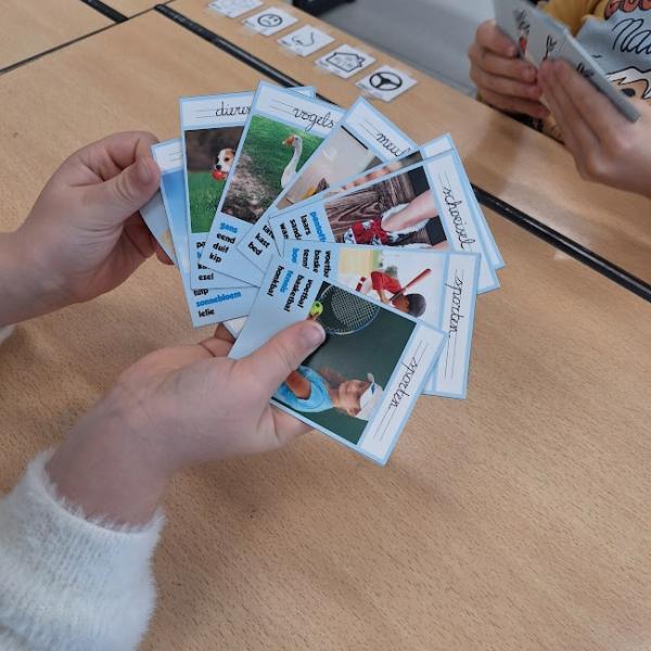 Woorden groeperen Woorden groeperen via kwartetspel