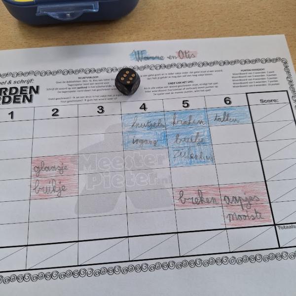 Spelling oefenen met woordkoorden